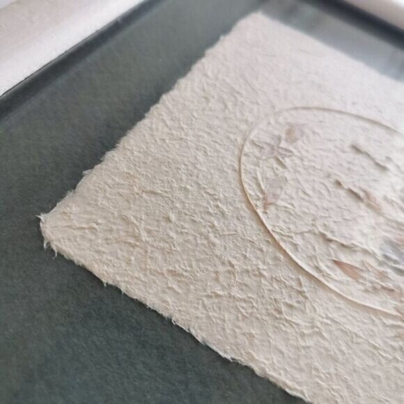 Vtg Pressed Flower Art Framed - Cottage Core Dried Floral Botanical Wall Art - Picture 5 of 10